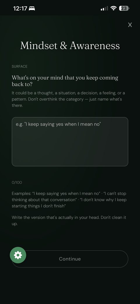 Mindset and awareness